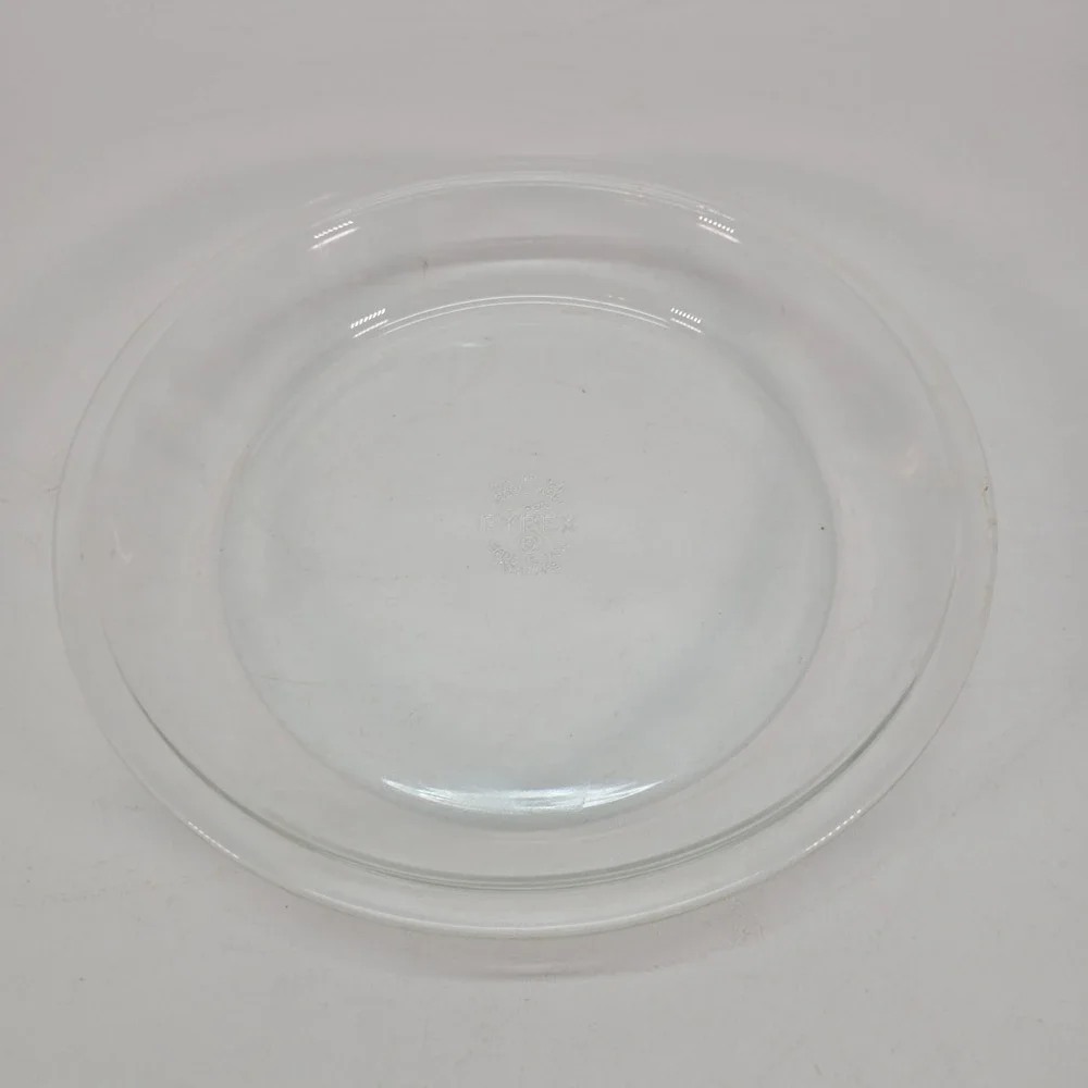 Pyrex 210 Clear Glass Pie Dish Plate 10 Inch, Made By Corning USA Bakeware